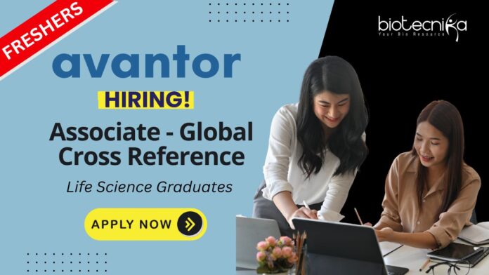 Freshers Biotechnology Jobs - Avantor Careers in Coimbatore | Apply