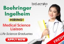 Freshers Job in Kolkata and Hyderabad at Boehringer Ingelheim Medical Graduates Apply