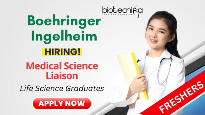 Freshers Job in Kolkata and Hyderabad at Boehringer Ingelheim Medical Graduates Apply