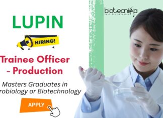 Freshers Trainee Role in Pune - Biotech Jobs at Lupin MSc Graduates Apply Now