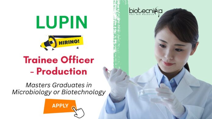 Freshers Trainee Role in Pune - Biotech Jobs at Lupin MSc Graduates Apply Now Freshers Trainee Role in Pune - Biotech Jobs at Lupin MSc Graduates Apply Now