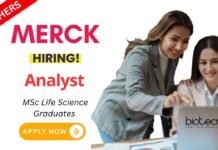 Life Science Job at Merck | Analyst Role in Bangalore - Freshers Apply