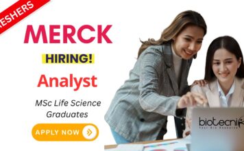 Life Science Job at Merck | Analyst Role in Bangalore - Freshers Apply