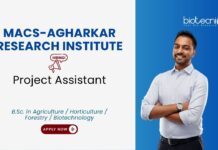 Agricultural Jobs at MACS-ARI, for Project Assistant Position. BSc in Agriculture / Horticulture / Forestry / Biotechnology candidates, Apply