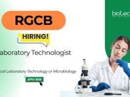 Microbiology Jobs at RGCB For Laboratory Technologist Position at GH Pala and advance your career in diagnostics. RGCB Recruitment.