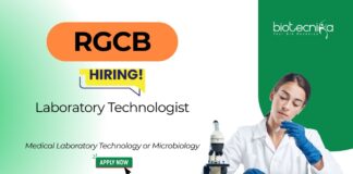 Microbiology Jobs at RGCB For Laboratory Technologist Position at GH Pala and advance your career in diagnostics. RGCB Recruitment.