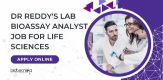 Biotechnology Jobs at Dr Reddy's