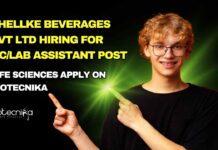Food Tech QC Job Opening at Shellke