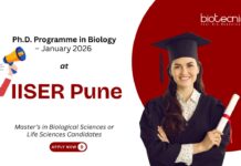 PhD in Life Sciences at IISER Pune. Master’s in Biological Sciences or Life Sciences Candidates, Apply Now. Biology phd jobs.