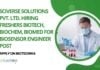 Freshers Biotech Jobs at Sciverse Solutions Pvt. Ltd.