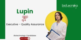 Quality Assurance Job at Lupin. Biotechnology Candidates, Apply Now. Pharmaceutical Quality Assurance Job. Opportunity in Pune.