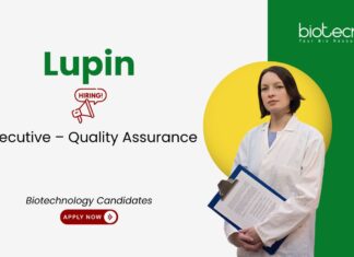 Quality Assurance Job at Lupin. Biotechnology Candidates, Apply Now. Pharmaceutical Quality Assurance Job. Opportunity in Pune.