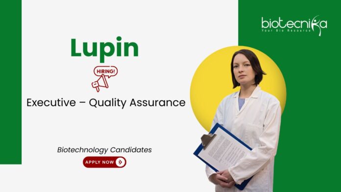 Quality Assurance Job at Lupin. Biotechnology Candidates, Apply Now. Pharmaceutical Quality Assurance Job. Opportunity in Pune.