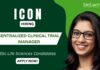 ICON plc Hires Centralized Clinical Trial Manager Job Apply Now to enhance you Clinical Research Careers!