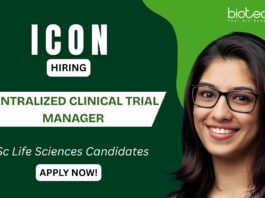 ICON plc Hires Centralized Clinical Trial Manager Job Apply Now to enhance you Clinical Research Careers!