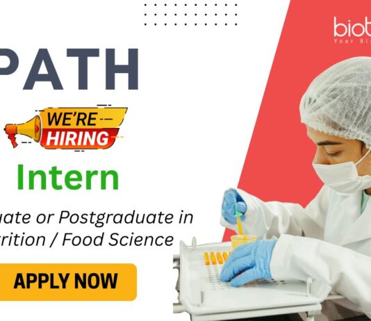 Internship Opportunity in New Delhi - Food Technology Research Job Apply Now