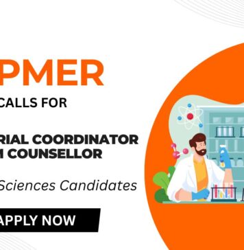 JIPMER Vacancy for Clinical Research Coordinator Job | Apply for the Senior Trial Coordinator cum Counsellor Role JIPMER Vacancy for Clinical Research Coordinator Job Apply for the Senior Trial Coordinator cum Counsellor