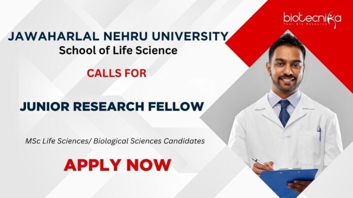 JRF Position in New Delhi MSc Life Sciences Candidates Apply Now for the JNU Vacancy