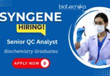 Syngene Careers | Senior QC Analyst - Biologics Role in Bangalore - Biochemistry Jobs