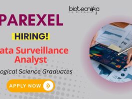 Job Vacancy in Hyderabad and Bangalore at Parexel - Biological Science Graduates are Eligible to Apply
