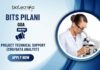 Join BITS Pilani’s ICMR Project as Project Technical Support (CROData Analyst)