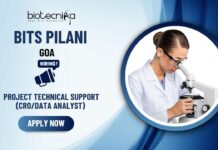 Join BITS Pilani’s ICMR Project as Project Technical Support (CROData Analyst)