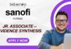 Jr. Associate – Evidence Synthesis Opportunities Apply Now at Sanofi Business Operations!