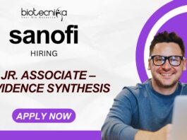 Jr. Associate – Evidence Synthesis Opportunities Apply Now at Sanofi Business Operations!