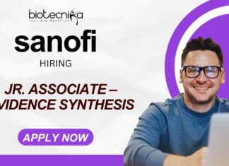 Jr. Associate – Evidence Synthesis Opportunities Apply Now at Sanofi Business Operations!