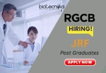 Junior Research Fellow Vacancy | RGCB Careers 2025 - Molecular Biology Jobs