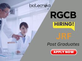 Junior Research Fellow Vacancy at RGCB Thiruvananthapuram 2025 – Research Jobs in Molecular Biology | Apply Junior Research Fellow Vacancy | RGCB Careers 2025 - Molecular Biology Jobs