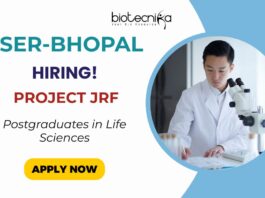 Project JRF Job at IISER Bhopal – Life Science Graduates Apply Now Junior Research Fellow Vacancy at IISER Bhopal - Apply Now