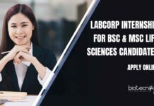 BSc & MSc Life Science Internship at Labcorp, Apply Online