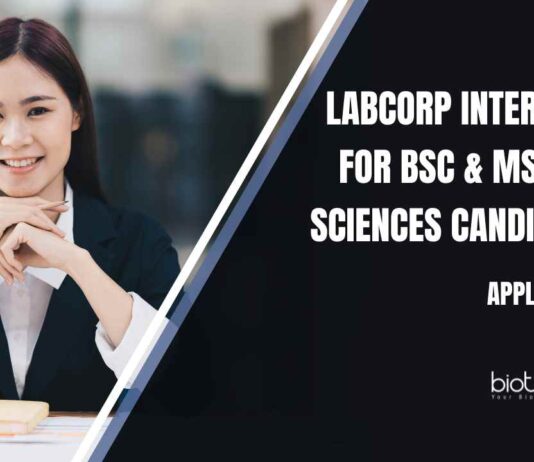 BSc & MSc Life Science Internship at Labcorp, Apply Online