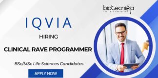 Land Your Dream with the Life Sciences Jobs at IQVIA Careers Click Here to Apply Now for the as a Clinical Rave Programmer Role