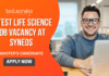 Latest Life Science Job Vacancy at Syneos Master's Candidates
