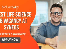 Latest Life Science Job Vacancy at Syneos Master's Candidates