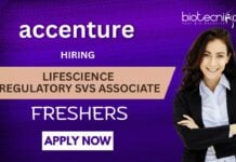 Launch Your Career in Life Sciences Regulatory Operations with Accenture Careers- Freshers Apply Now