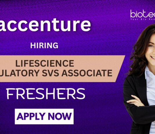 Freshers BSc Life Sciences Jobs at Accenture – Apply For Regulatory Services Associate Role Launch Your Career in Life Sciences Regulatory Operations with Accenture Careers- Freshers Apply Now