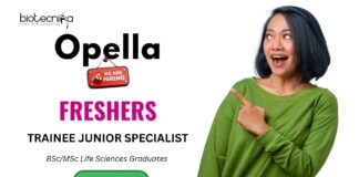 Life Science Freshers Job in Hyderabad - BScMSc Life Science Freshers Apply Now at Opella!