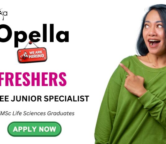 Life Science Freshers Job in Hyderabad - BScMSc Life Science Freshers Apply Now at Opella!