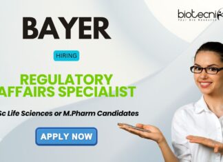 Life Science Job at Bayer - Apply Now for the Regulatory Affairs Specialist Role!