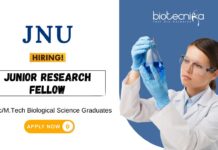 Life Science Job at JNU Apply Now for Senior Research Fellow Position