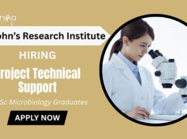 Microbiology Job at St John's Research Institute Apply Now for Project Technical Support Role