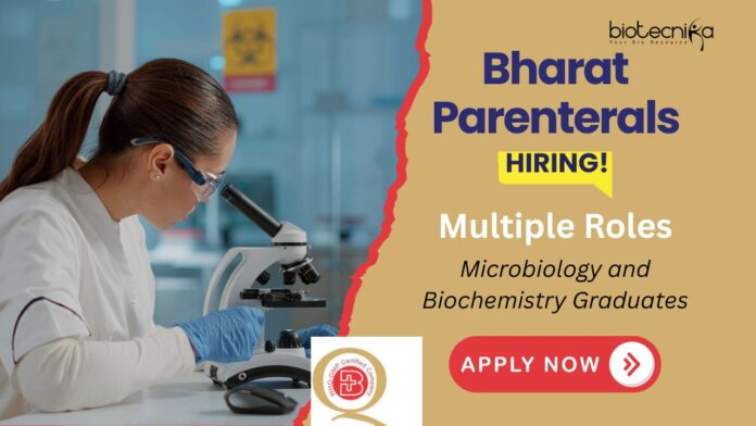 Life Science Jobs at Bharat Parenterals Ltd | Walk-In Interview 2025