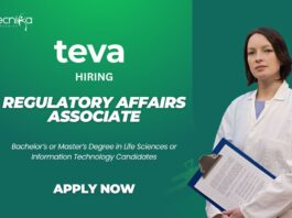 Life Science Jobs at Teva Pharmaceuticals Apply for Regulatory affairs role Now!