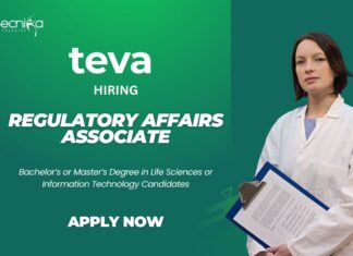 Life Science Jobs at Teva Pharmaceuticals Apply for Regulatory affairs role Now!