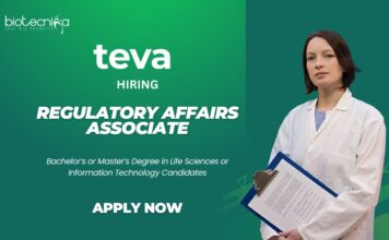 Life Science Jobs at Teva Pharmaceuticals Apply for Regulatory affairs role Now!