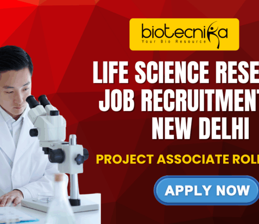 Life Science Research Job Recruitments in New Delhi - Apply for the Project Associate Role at JNU