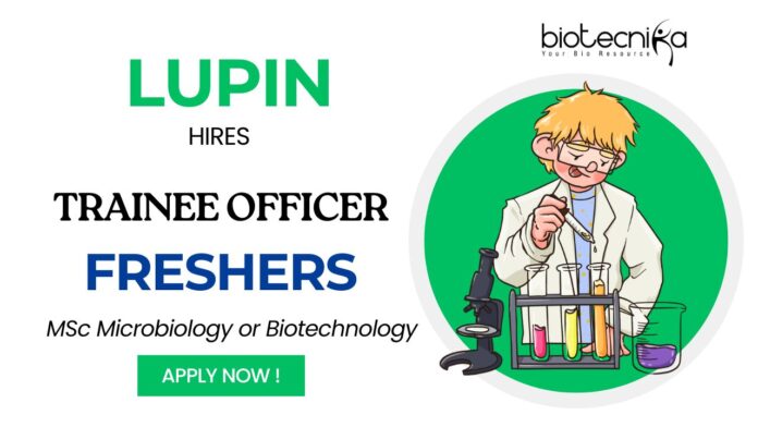 Lupin Jobs at Pune – MSc Life Science Freshers Apply Now for Trainee Officer Role!